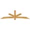 Ekena Millwork Alberta Rough Sawn Timber Gable Bracket, Western Red Cedar, 108"W x 31 1/2"H x 6"D x 6"F, 7/12 Pitch GBW108X31X0606ALB00RWR - alternate 1